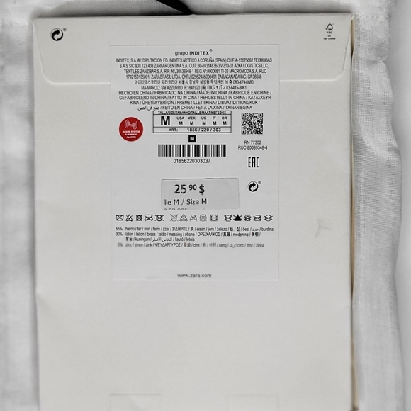 Zara Gold Tone Rope Necklace Brand New In Box - Picture 4 of 6